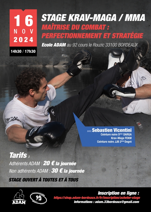 Stage combat 16 novembre 2024